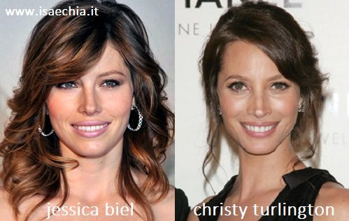 Somiglianza tra Jessica Biel e Christy Turlington