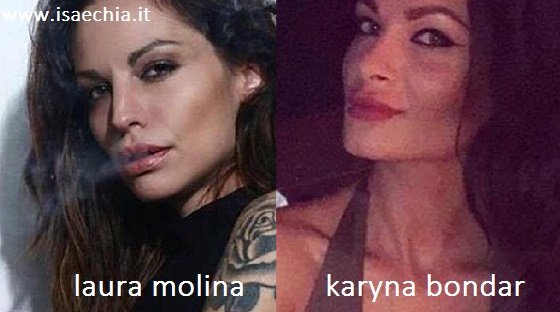 Somiglianza tra Laura Molina e Karyna Bondar