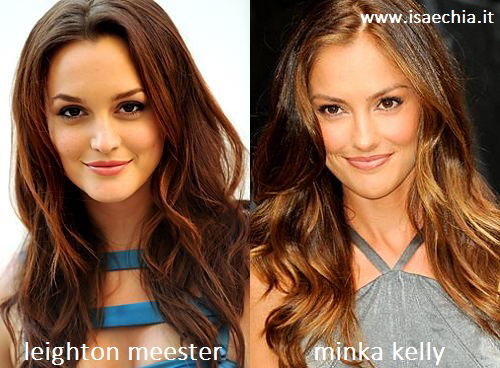 Somiglianza tra Leighton Meester e Minka Kelly