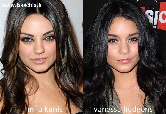 Somiglianza tra Mila Kunis e Vanessa Hudgens