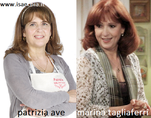 Somiglianza tra Patrizia Ave e Marina Tagliaferri