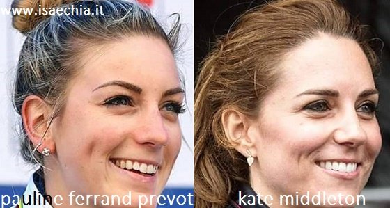 Somiglianza tra Pauline Ferrand Prevot e Kate Middleton