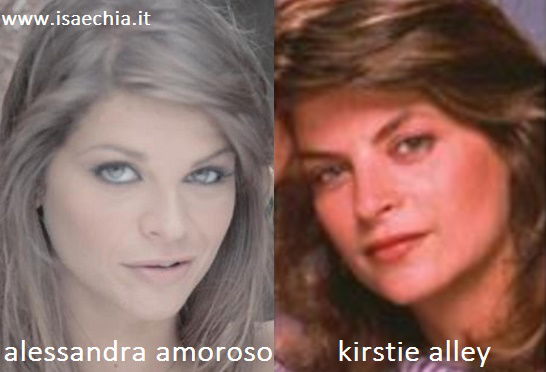 Somiglianza tra Alessandra Amoroso e Kirstie Alley preview