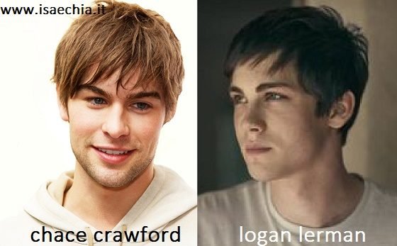 Somiglianza tra Chace Crawford e Logan Lerman