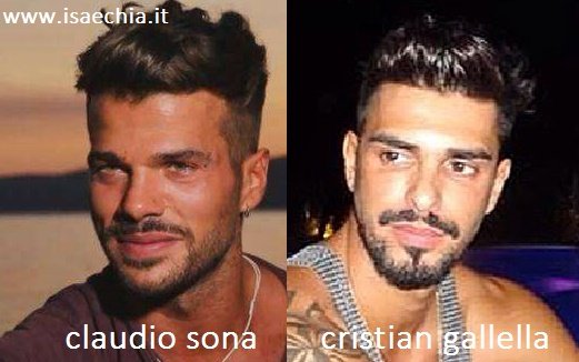 Somiglianza tra Claudio Sona e Cristian Gallella