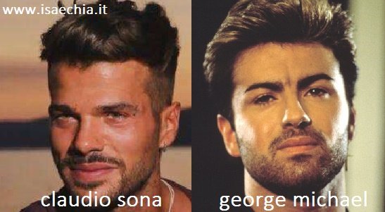 Somiglianza tra Claudio Sona e George Michael