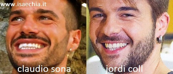 Somiglianza tra Claudio Sona e Jordi Coll