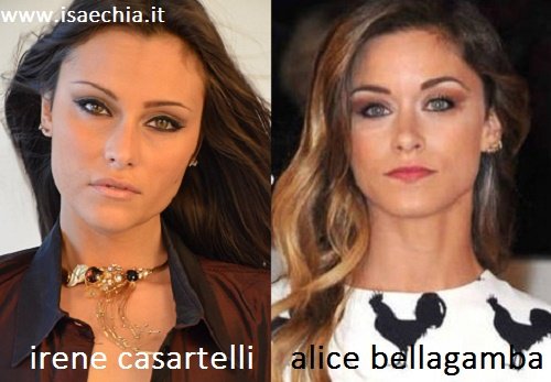 Somiglianza tra Irene Casartelli e Alice Bellagamba