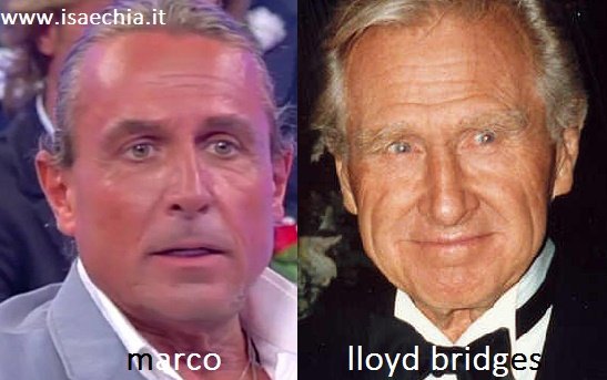 Somiglianza tra Marco, cavaliere del Trono over di ‘Uomini e Donne’, e Lloyd Bridges