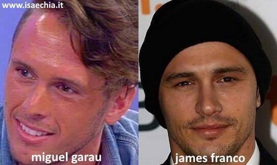 Somiglianza tra Miguel Garau e James Franco