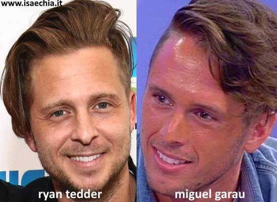 Somiglianza tra Miguel Garau e Ryan Tedder