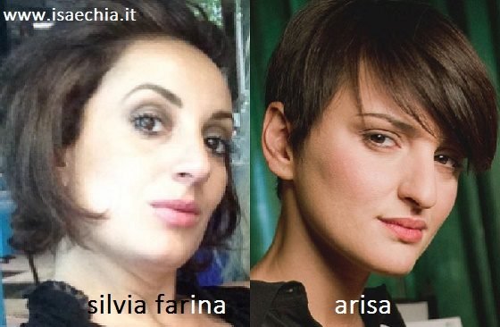 Somiglianza tra Silvia Farina e Arisa