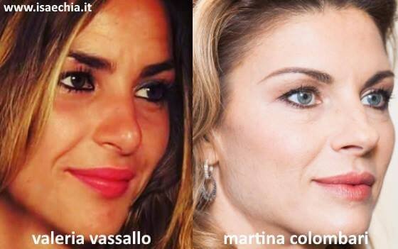Somiglianza tra Valeria Vassallo e Martina Colombari