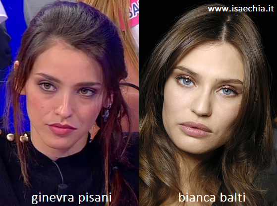 Somiglianza tra Ginevra Pisani e Bianca Balti