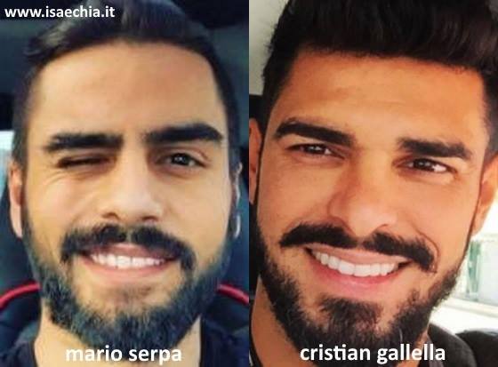Somiglianza tra Mario Serpa e Cristian Gallella
