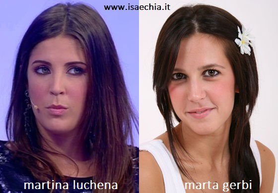 Somiglianza tra Martina Luchena e Marta Gerbi preview