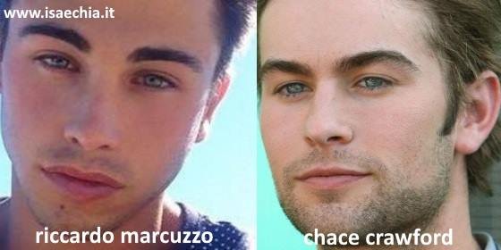 Somiglianza tra Riccardo Marcuzzo e Chace Crawford