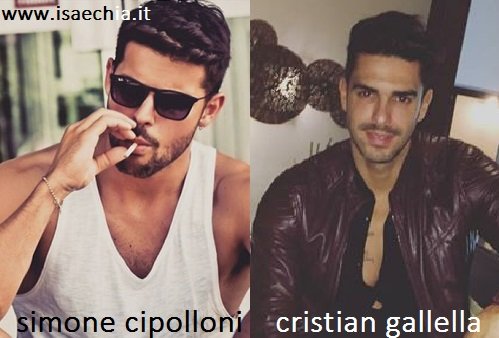 Somiglianza tra Simone Cipolloni e Cristian Gallella