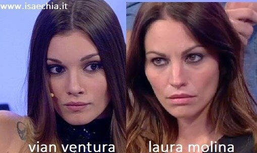 Somiglianza tra Vian Ventura e Laura Molina