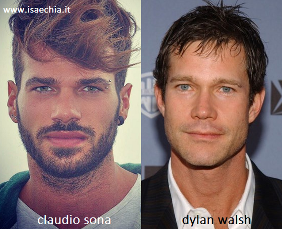 Somiglianza tra Claudio Sona e Dylan Walsh preview