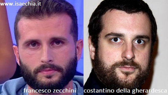 Somiglianza tra Francesco Zecchini e Costantino della Gherardesca preview