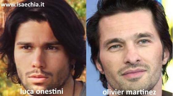 Somiglianza tra Luca Onestini e Olivier Martinez