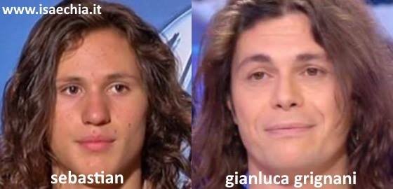 Somiglianza tra Sebastian Melo Taveira e Gianluca Grignani