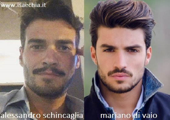 Somiglianza Alessandro Schincaglia e Mariano Di Vaio