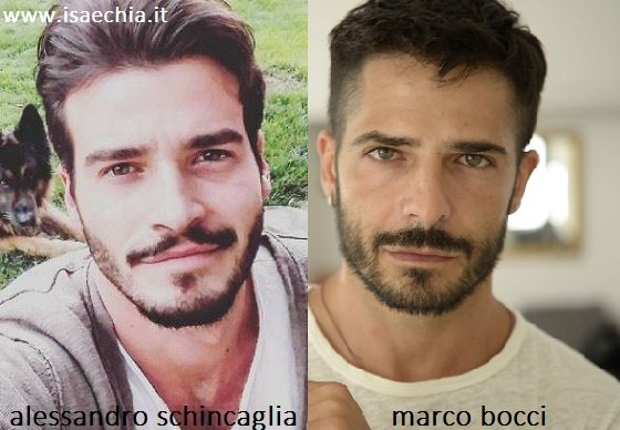 Somiglianza tra Alessandro Schincaglia e Marco Bocci