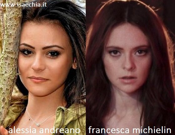 Somiglianza tra Alessia Andreano e Francesca Michielin
