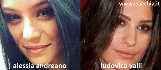 Somiglianza tra Alessia Andreano e Ludovica Valli
