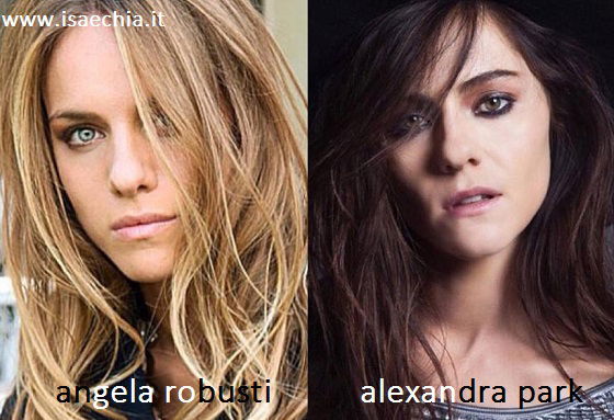 Somiglianza tra Angela Robusti e Alexandra Park preview