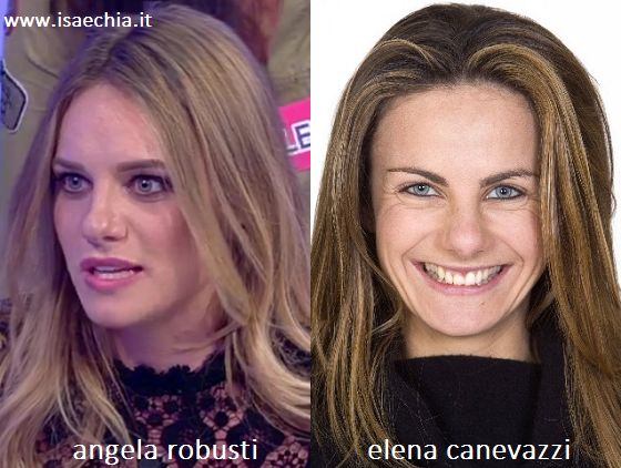 Somiglianza tra Angela Robusti ed Elena Canevazzi