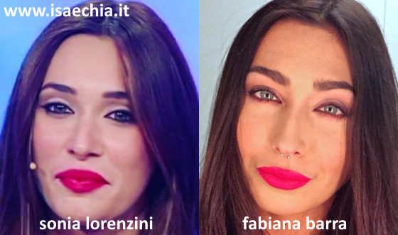 Somiglianza tra Fabiana Barra e Sonia Lorenzini article-post