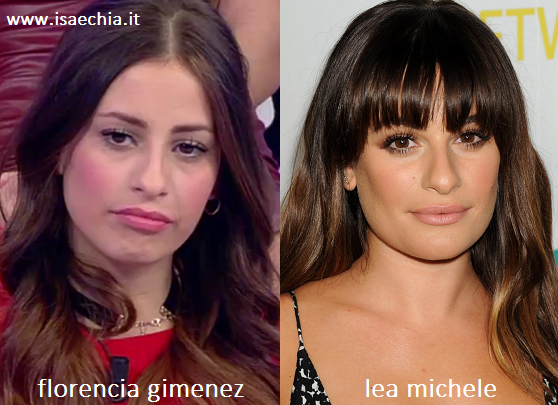 Somiglianza tra Florencia Gimenez e Lea Michele