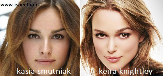 Somiglianza tra Kasia Smutniak e Keira Knightley preview