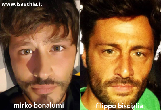 Somiglianza tra Mirko Bonalumi e Filippo Bisciglia
