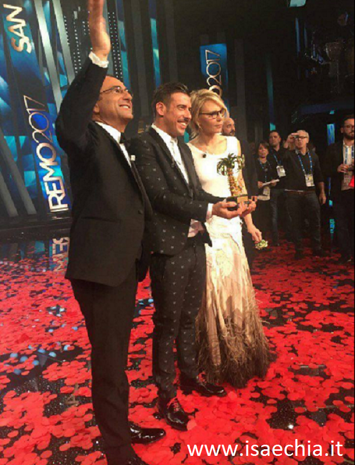‘Sanremo 2017’, grande successo per Carlo Conti e Maria De Filippi: la finale è stata la più vista dal 2003 ad oggi