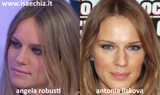 Somiglianza tra Angela Robusti e Antonia Liskova