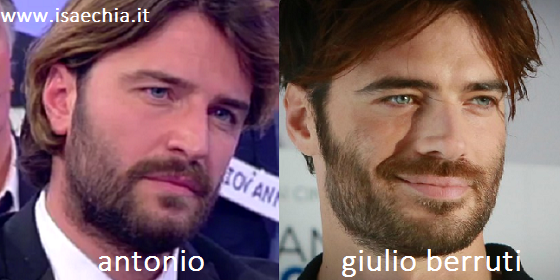 Somiglianza tra Antonio e Giulio Berruti