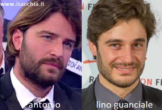 Somiglianza tra Antonio e Lino Guanciale