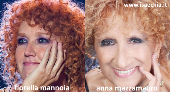 Somiglianza tra Fiorella Mannoia e Anna Mazzamauro