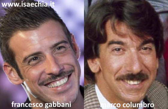 Somiglianza tra Francesco Gabbani e Marco Columbro preview