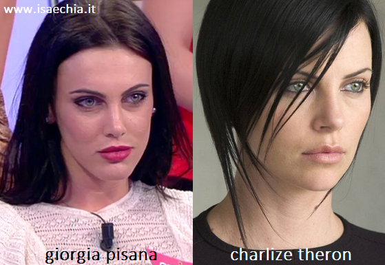 Somiglianza tra Giorgia Pisana e Charlize Theron preview