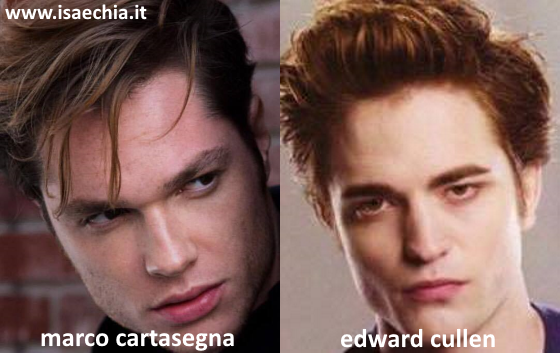 Somiglianza tra Marco Cartasegna e Robert Pattinson