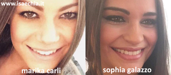 Somiglianza tra Marika Carli e Sophia Galazzo