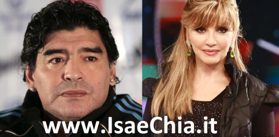 Diego Armando Maradona e Milly Carlucci