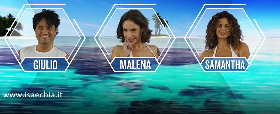 ‘Isola 12’, eliminata Eva Grimaldi. L’amore tra Raz Degan e Paola Barale. Nominati Malena, Giulio Base e Samantha De Grenet