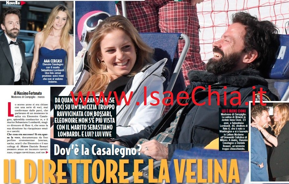 Flirt in corso tra l’ex marito di Elenoire Casalegno e la Velina bionda di ‘Striscia La Notizia’, Irene Cioni? (foto)
