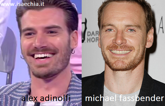 Somiglianza tra Alex Adinolfi e Michael Fassbender